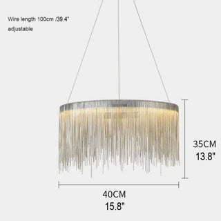 MIRODEMI® Zagarolo | Modern Postmodern Round Silver Chandelier for Bedroom