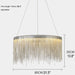 MIRODEMI® Zagarolo | Luxury Postmodern Round Silver Light Fixture for Kitchen