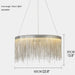 MIRODEMI® Zagarolo | Luxury Postmodern Oval Silver Chandelier for Bedroom
