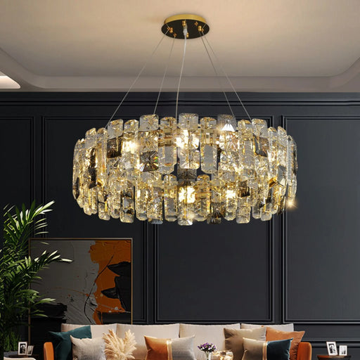 MIRODEMI® Zambrone | Luxury Round Crystal Chandelier for Living Room