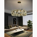 MIRODEMI® Zambrone | Creative Round Crystal Chandelier for Living Room