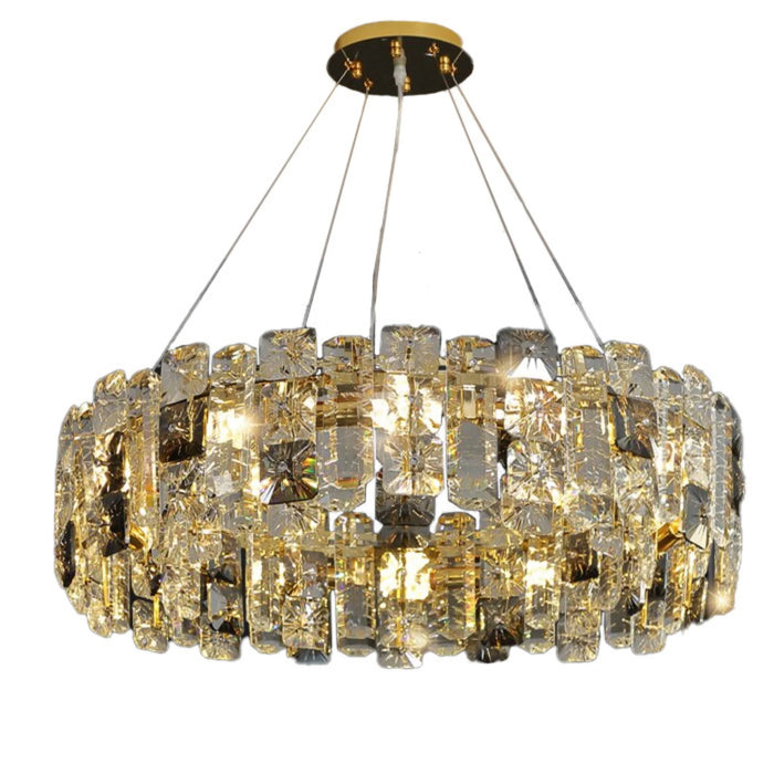 MIRODEMI® Zambrone | Creative Round Crystal Chandelier for Living Room