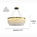 MIRODEMI® Zapponeta | Round/Oval Crystal Gold Lamp for Bedroom