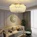 MIRODEMI® Zapponeta | Round/Oval Crystal Gold Chandelier for Bedroom