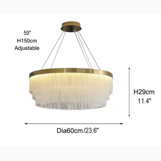 MIRODEMI® Zapponeta | Crystal Gold Chandelier for Bedroom