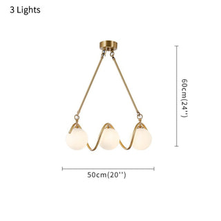 MIRODEMI® Zavattarello | Rectangle Copper Glass Chandelier For Dining Room