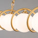 MIRODEMI® Zavattarello | Gold Rectangle Glass Chandelier For Dining Room
