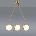 MIRODEMI® Zavattarello | Gold Rectangle Copper Chandelier For Dining Room