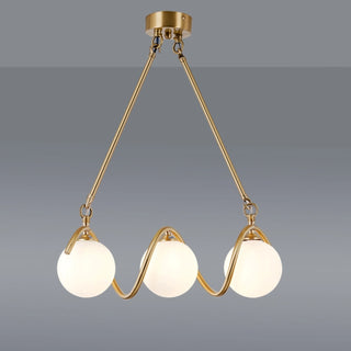 MIRODEMI® Zavattarello | Gold Rectangle Copper Chandelier For Dining Room