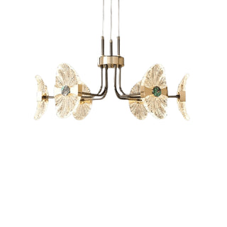 MIRODEMI® Zaventem Luxury Chandelier in the Shape of Lotus Leaf for Dining Room image | luxury lighting | lotus shape chandeliers