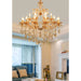 MIRODEMI Zenevredo | European-Style Retro Crystal Candle Shape Chandelier Amber Smoke Gray Clear Living Room Dining Room Bedroom Kitchen Island Hall Lobby Restaurant Bar