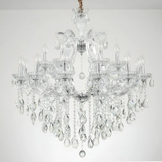 MIRODEMI Zenevredo | European-Style Retro Crystal Candle Shape Chandelier Amber Smoke Gray Clear Living Room Dining Room Bedroom Kitchen Island Hall Lobby Restaurant Bar