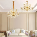 MIRODEMI Zenevredo | European-Style Retro Crystal Candle Shape Chandelier Amber Smoke Gray Clear Living Room Dining Room Bedroom Kitchen Island Hall Lobby Restaurant Bar