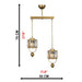 MIRODEMI Zerfaliu Gold Creative Lux Crystal Stone Sequential Chandelier Size