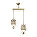 MIRODEMI Zerfaliu Gold Creative Lux Crystal Stone Sequential Chandelier Lights On