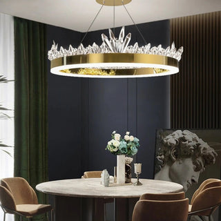 MIRODEMI® Zermatt | Crown Design Crystal Chandelier for Living Room