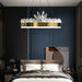 MIRODEMI® Zermatt | Crown Design Crystal Chandelier for Bedroom