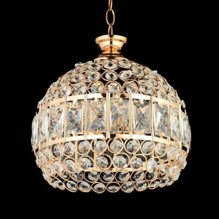 MIRODEMI® Zermeghedo | Modern Gold Round Crystal Chandelier for Living Room