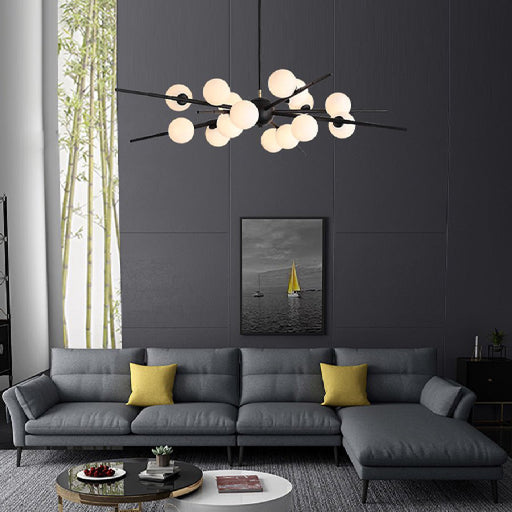 MIRODEMI Ziano Piacentino Creative Glass Ball Modern Pendant LED Chandelier For Living Room