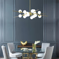 MIRODEMI Ziano Piacentino Creative Glass Ball Modern Pendant LED Chandelier For Hall