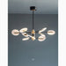 MIRODEMI Ziano di Fiemme Black Tree Branches Shape Acrylic LED Chandelier Lights On