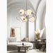 MIRODEMI Zibido San Giacomo Glass LED Ball Chrome Plated Metal Chandelier For Interior Decoration