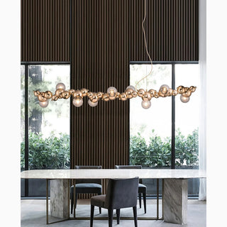 MIRODEMI® Zignago | Gold Modern Pendant Creative Long Bubble Design Chandelier