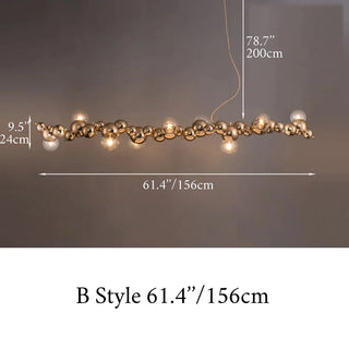 MIRODEMI® Zignago | Gold Modern Pendant Lighting Fixture Creative Bubble Designer Chandelier