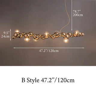 MIRODEMI® Zignago | Gold Modern Pendant Light Fixture Creative Bubble Designer Chandelier