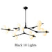 MIRODEMI® Zoagli | Creative Asian Style Fission Branches Shaped Chandelier Minimalistic Lighting Fixture