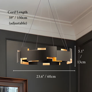 MIRODEMI® Zottegem Modern Drum Black Luminaire Art LED Lights for Bedroom, Dining Room image | luxury lighting | modern lamps