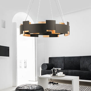 MIRODEMI® Zottegem Modern Drum Black Luminaire Art LED Lights for Bedroom, Dining Room image | luxury lighting | modern lamps