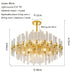 MIRODEMI® Zuccarello | Abstract Design Gold Glass Hanging Chandelier