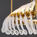 MIRODEMI® Zug | Creative Gold/White Crystal Chandelier for Living Room