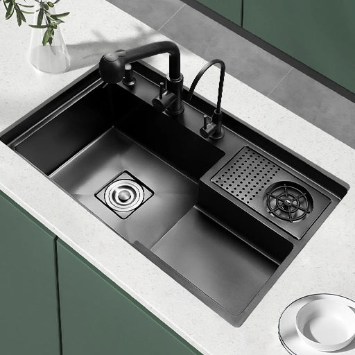 MIRODEMI® Zugliano | Modern Nano-Stepped 304 Stainless Steel Vegetable Washing Sink for Kitchen