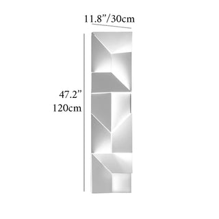 White geometric wall lamp for bedroom