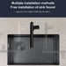 MIRODEMI® Zungoli | Nano-Embossed Honeycomb Stainless Steel Sink with Large Single Slot for Home