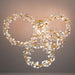 MIRODEMI® Zürich | White Petals Gold Chandelier for Living Room