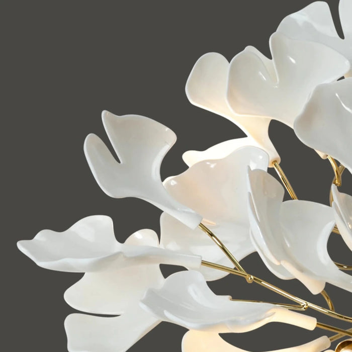 MIRODEMI® Zürich | Ceramic Petals Chandelier for Living Room