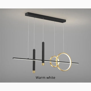 MIRODEMI Ennetburgen Black Geometric Pendant Chandelier Nordic Style Warm