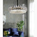 MIRODEMI® Modern Drum Black Crystal Ceiling Chandelier For Living Room Dining Room Bedroom