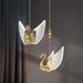 MIRODEMI® Amirat | Swan Design Gold Chandelier For Staircase