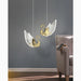 MIRODEMI® Amirat | Golden Swan Pendant for Living Room