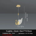 MIRODEMI Amirat | Golden Swan Pendant with golden pearls