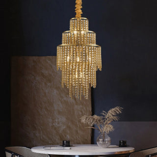 MIRODEMI® Antibes | Designer Crystal Diamonds Luxury Gold Chandelier 