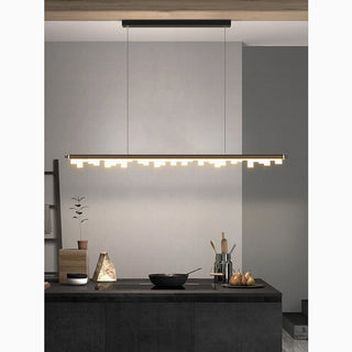 Nordic Long Bar LED Pendant Light made of Aluminum Acrylic for Kitchen