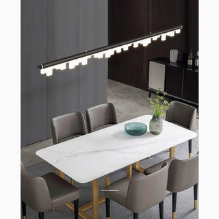 Nordic Long Bar LED Pendant Light made of Aluminum Acrylic for Kitchen