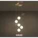 MIRODEMI® Aspremont | Hanging Copper Balls Staircase Pendant Chandelier