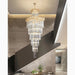 MIRODEMI® Beuil | Long High-end Villa Staircase Square Crystal Chandelier