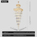 MIRODEMI® Beuil |  Square Crystal Chandelier for Hallway